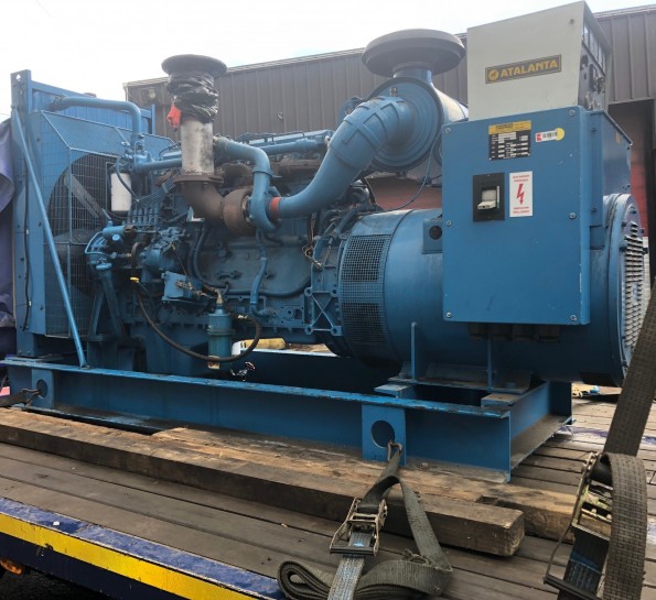 300 Kva Perkins/Atalanta open type diesel generator. Engine: Perkins 2006-TWG2