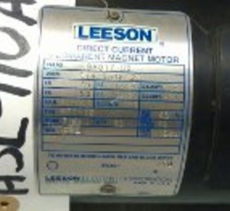Leeson DC Permanent Magnetic Motor Cat No: 098017.00 Type: M71-12 Model:C142D34FT2A