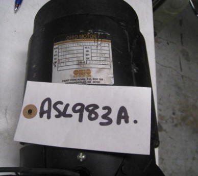 1.1HP Ohio Motor DC Motor, Model: C-561 514 X 8819 A 