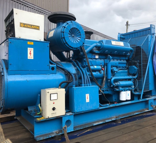 300 Kva Perkins/Atalanta open type diesel generator. Engine: Perkins 2006-TWG2